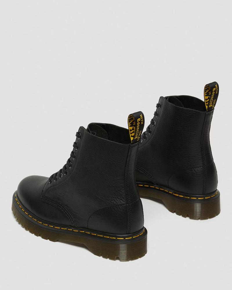 Black Men's Dr Martens 1460 Pascal Bex Leather Lace Up Boots | CA 524OKI